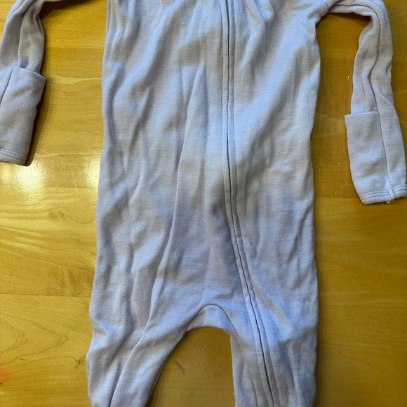 Baby Woolino Light Purple 6-9 Months Footie - Picture 2 of 6